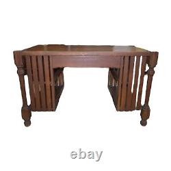 Antique Arts & Crafts Style Mission Style Oak Desk