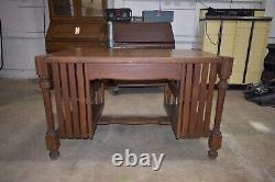 Antique Arts & Crafts Style Mission Style Oak Desk