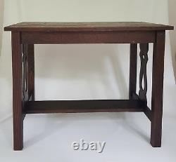 Antique Arts and Crafts Mission Oak Library Table PRICE DROP