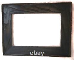 Antique Fumed Oak Picture Frame Fits 5 X 8 Dark Wood Wide Mission Arts Craft Sm