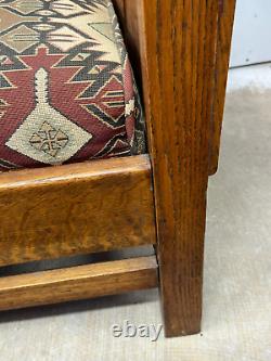 Antique Harden arts crafts mission oak arm chair original stickley style 1910