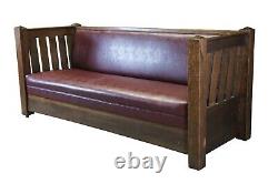 Antique Kroehler Mission Quartersawn Oak Sofa Bed Couch Unifold Davenport