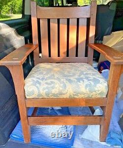 Antique L & JG Stickley Arm Chair Mission Oak Arts & Crafts BUYER PICK UP