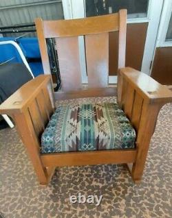 Antique Lifetime Furniture Slat Side Rocker 689 Arts Crafts Mission Oak BIN PUO