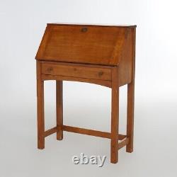 Antique Limbert Arts & Crafts Mission Oak Drop Front Desk C1910