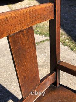 Antique Limbert Oak High Chair Mission Arts & Crafts RARE Original Finish/marked