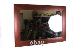 Antique Mirror Quarter Sawn Oak Mission Style Mirror