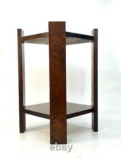 Antique Mission Arts And Crafts Oak Side Table
