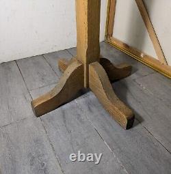 Antique Mission Arts & Crafts Industrial Style Oak Wood Coat Rack Tree R27