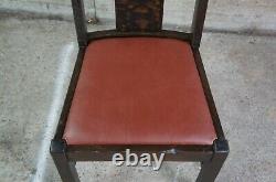 Antique Mission Arts & Crafts Quartersawn Oak Library Writing Desk Side Chair