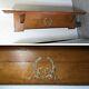 Antique Mission Arts & Crafts Quartersawn Tiger Oak Wood Wall Mantel Shelf