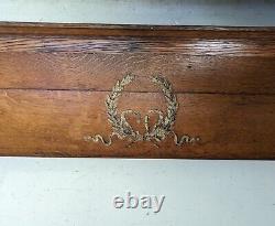 Antique Mission Arts & Crafts Quartersawn Tiger Oak Wood Wall Mantel Shelf