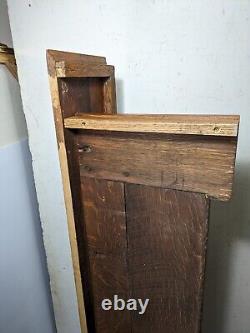 Antique Mission Arts & Crafts Quartersawn Tiger Oak Wood Wall Mantel Shelf