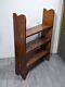 Antique Mission Arts & Crafts Rustic Oak Wood Bookcase Bookshelf Display Shelf