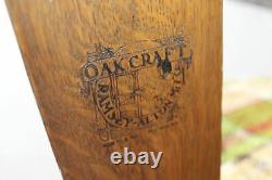 Antique Mission Arts & Crafts Tall Back Rocker Rocking Chair Oak Craft Signed