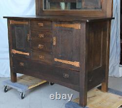 Antique Mission Arts and Crafts Oak Sideboard Buffet L and JG Stickley #737