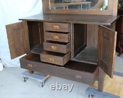 Antique Mission Arts and Crafts Oak Sideboard Buffet L and JG Stickley #737