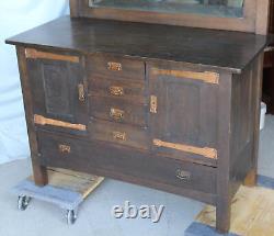 Antique Mission Arts and Crafts Oak Sideboard Buffet L and JG Stickley #737