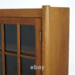 Antique Mission Oak Arts & Crafts Double Door Bookcase C1910