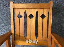 Antique Mission Oak Arts & Crafts Stickley Style Childs/Kids Rocing Chair