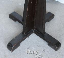 Antique Mission Oak Arts and Crafts Hall Tree with nice hooks