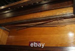 Antique Mission Oak Barrister Bookcase 4 High Sectional Globe Wernicke