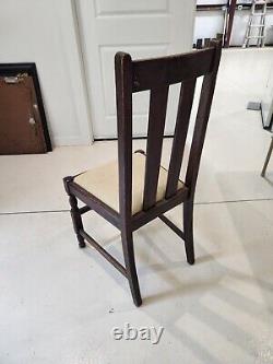 Antique Mission Oak Chairs (4)