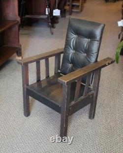 Antique Mission Oak Childs Morris Chair Unique Find! Arts and Crafts Style