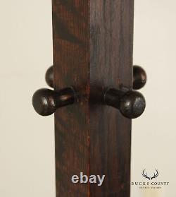 Antique Mission Oak Coat Rack