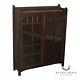 Antique Mission Oak Glass Door Bookcase