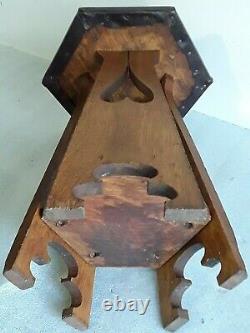 Antique Mission Oak Lamp Table Plant Stand Arts & Crafts Stickley Era nightstand