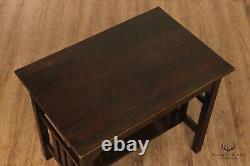 Antique Mission Oak Library Table Or Writing Desk