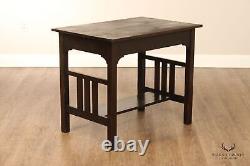 Antique Mission Oak Library Table Or Writing Desk