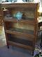 Antique Mission Oak Macey Three Stack Barrister Bookcase Barrister