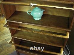 Antique Mission Oak Macey Three Stack Barrister Bookcase Barrister