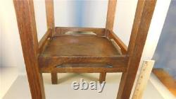 Antique Mission Oak One Drawer Cabinet Arts & Crafts Smoking Stand Ashtray