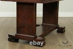 Antique Mission Oak One Drawer Library Table