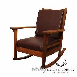Antique Mission Oak Rocker Rocking Chair