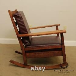Antique Mission Oak Rocker Rocking Chair
