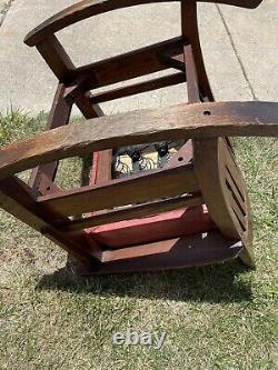 Antique Mission Oak Rocking Chair Arts & Crafts Craftsman Rocker