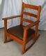 Antique Mission Oak Rocking Chair Rocker Lifetime Furniture Company Arts & Craft