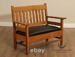 Antique Mission Oak Settee