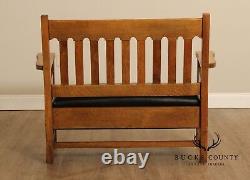 Antique Mission Oak Settee