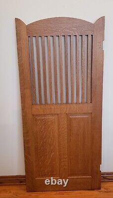 Antique Mission Oak Swinging Saloon Style Hinged Door BEAUTIFUL