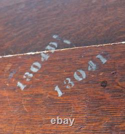 Antique Mission Oak Trestle table Key tendons Stickley