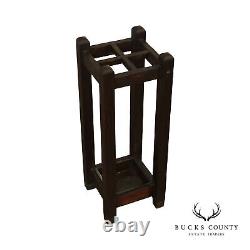 Antique Mission Oak Umbrella Stand