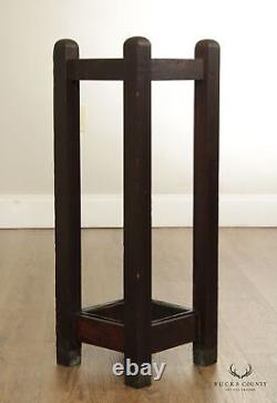 Antique Mission Oak Umbrella Stand