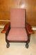 Antique Mission Solid Oak & Claw Feet Arts & Crafts Period Reclining Arm Chair
