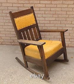 Antique Mission Stickley Style Oak Rocking Chair-local Pick Up Only