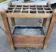 Antique Mission Style Arts and Crafts Oak Umbrella, Cane Stand 18 Spot 25 x 13